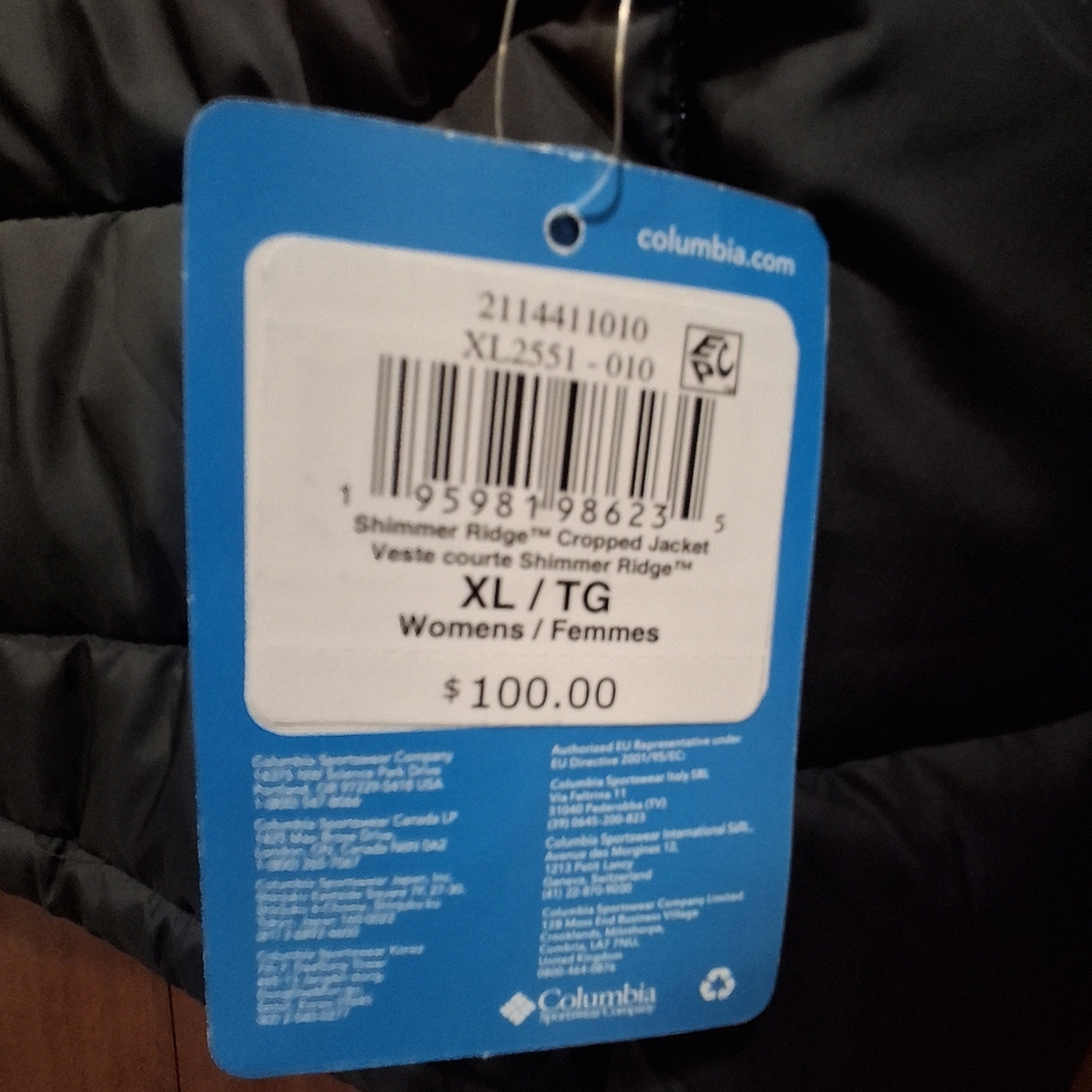 Columbia Omni-Shield Puffer Jacket Women's XL Black - Picture 5 of 5